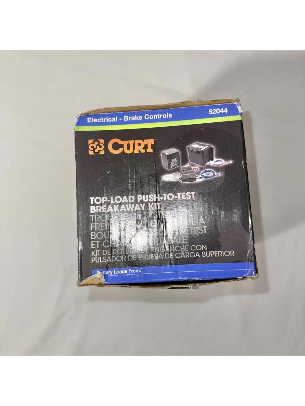 CURT 52044 Top-Load Push-to-Test Breakaway Kit Towing Electrical Brake Controls - Picture 6 of 6
